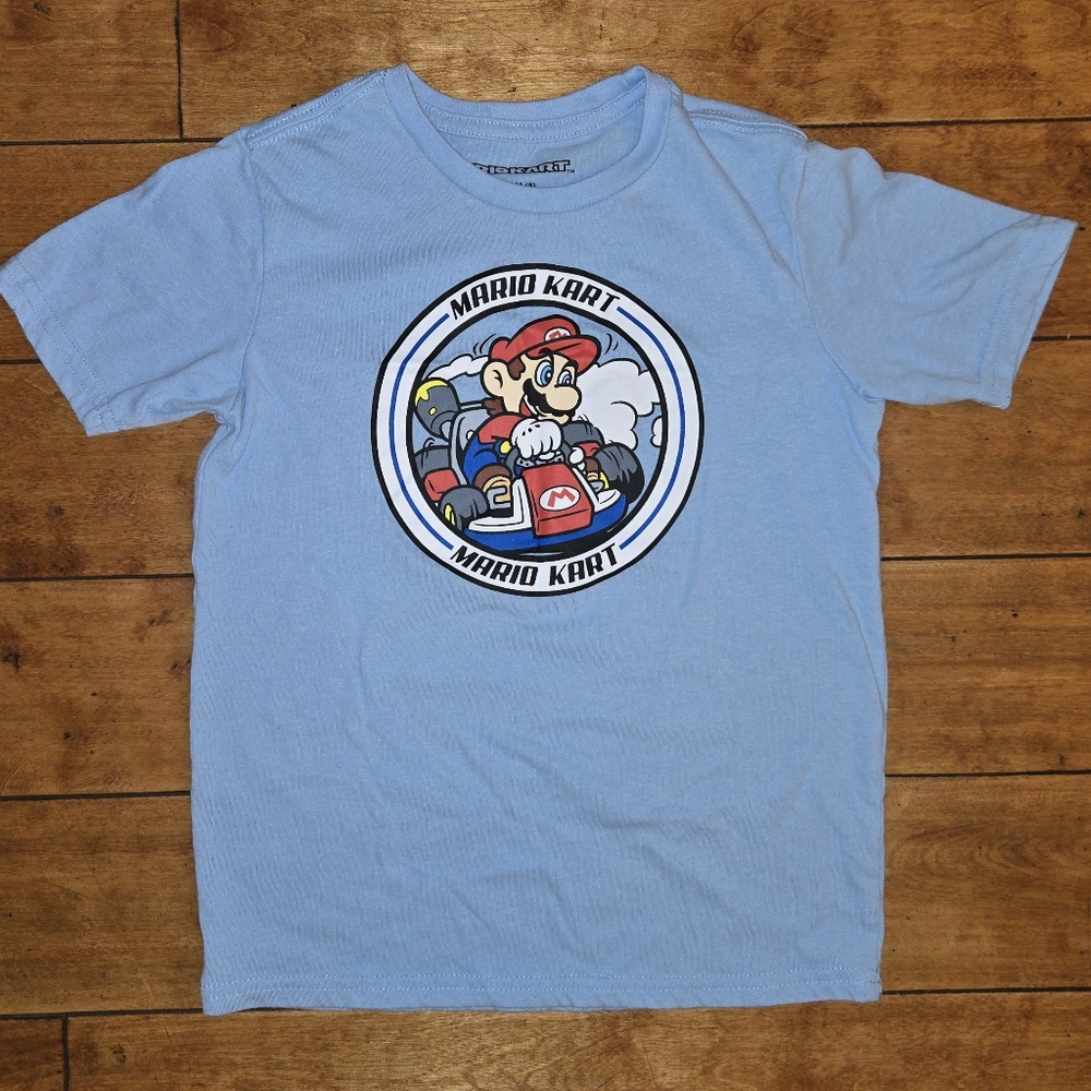 Mario Kart Blue Kids T-Shirt
